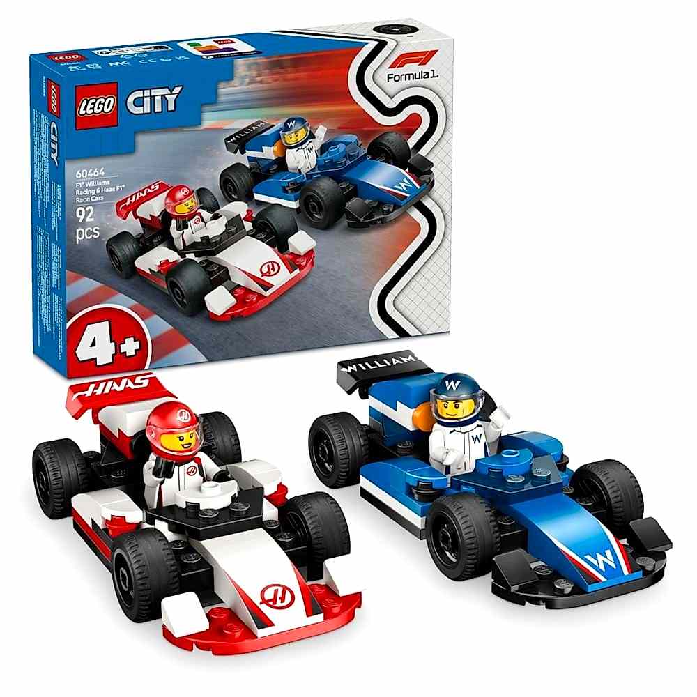 LEGO CİTY F1 WİLLİAMS RACİNG VE HAAS 60464