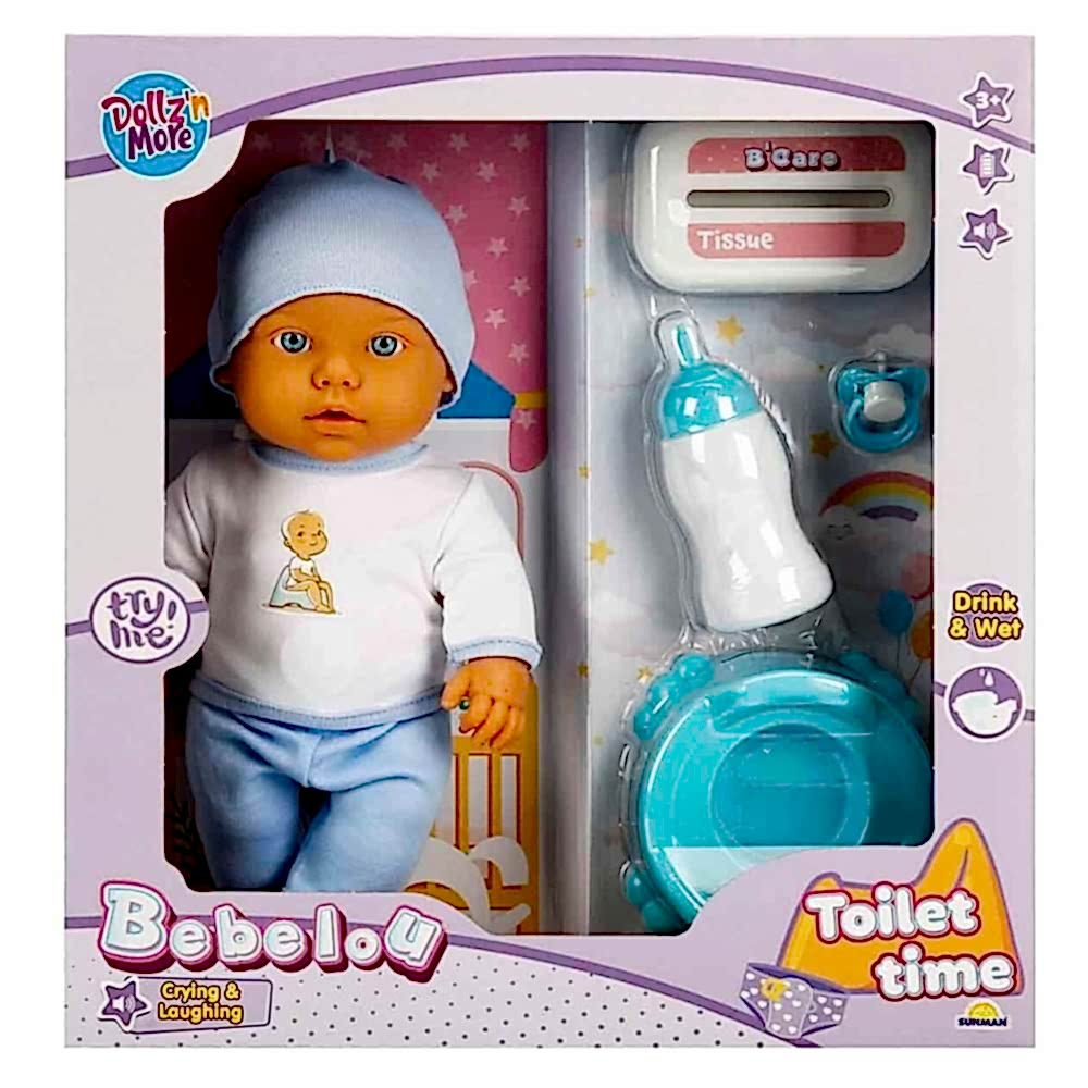 SUN- BEBELOU BEBEK TOILET TIME SESLİ GÜLEN AĞLAYAN 30141 *12