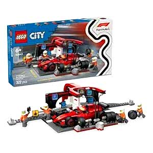 LEGO CİTY FERRARİ ARABA F1 PİT STOP EKİP 60443