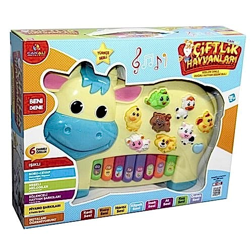 TÜRKÇE HAYVAN SESLİ PİYANO İNEK CNL-2222 (24)