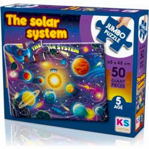 PLANETS OF SOLAR SYSTEM JUMBO PUZZLE 50 PRÇ. JP 31014*12