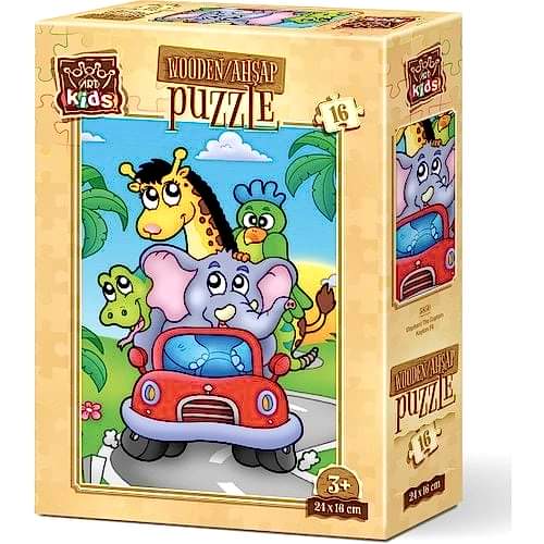 AHŞAP PUZZLE KAPTAN FİL-16 PARÇA 5850 *12