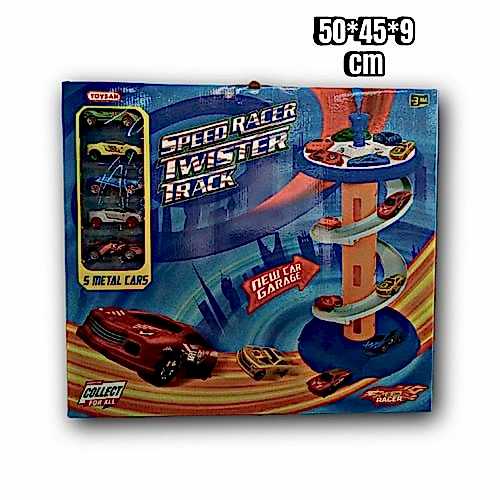 TOYSAN SPEED RACER TWİSTER TRACK 5METAL ARABALI TOY-37 *12