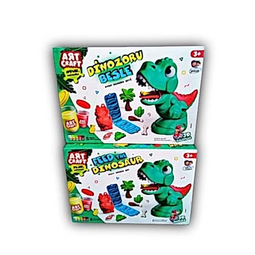 DİNOZORLU BESLE OYUN HAMUR SET 03814 *8