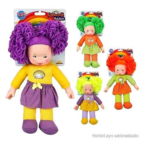 SUN-SABC-DZM-BEBEK GÖKKUŞAĞI BEBEKLERİ DOLGU 35CM.4A.KRTL. *24