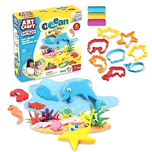 OKYANUZ HAYVANLAR SETİ OYUN HAMURU 150GR 03574*24