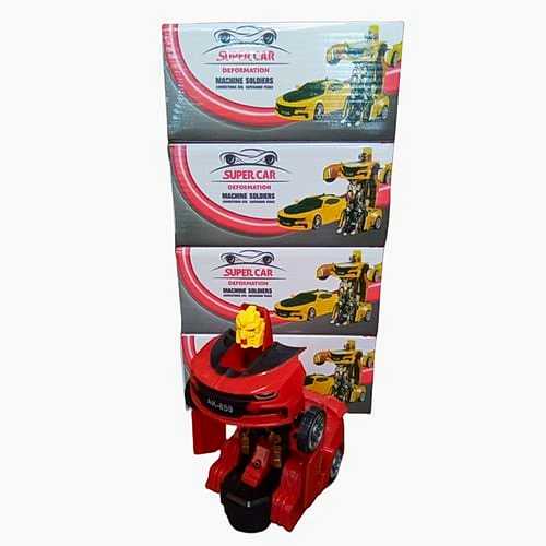 OYN. PİLLİ IŞIK.SESL. ÇARP-DÖN ROBOT OLAN ARABA AK-859*240