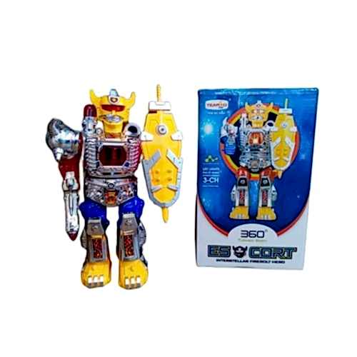 360 DERECE DÖNEN IŞIKLI SESLİ ROBOT 599A *60