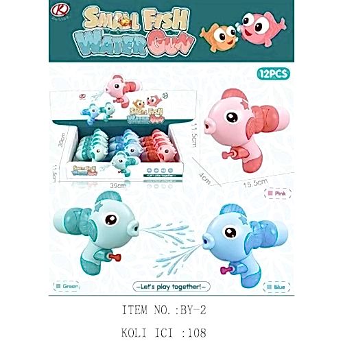 KUTULU 12 Lİ BALIKLI SU TABANCASI BY-2 *108