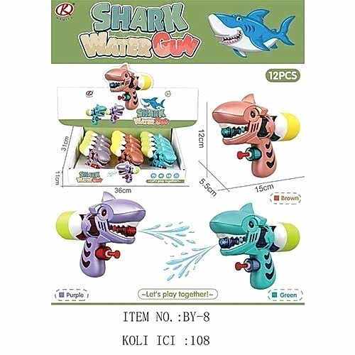 KUTULU 12 Lİ KÖPEK BALIĞI SU TABANCASI BY-8 *108