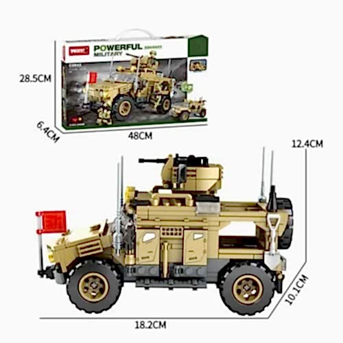 POWERFUL MİLİTARY 2 FARKLI DÖNÜŞÜMLÜ ASKERİ LEGO 488PRÇ C0843