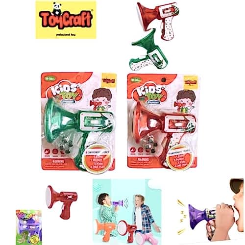 TOYCRAFT PİLLİ 4 FARKLI SES DEĞİŞTİREN MEGAFON 666-10*60