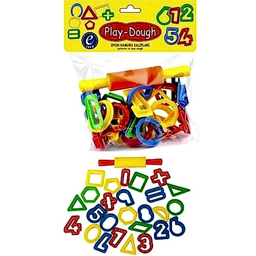 POŞETLİ OYUN HAMURU RAKAM KALIPLARI ERN-013 *36