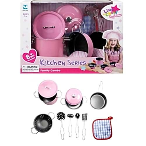 8 PARCA PEMBE EMAYE TENCERE ATF-1818-6A 18