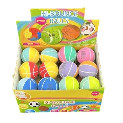 KUTUDA 6 CM BASKETBOL TOPU 24LÜ BA016 *384