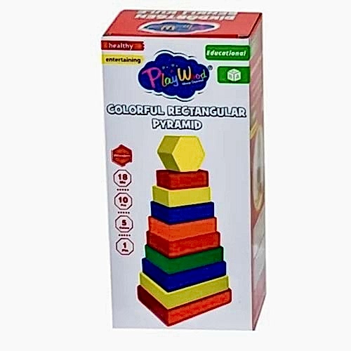 KUTUDA AHŞAP DİKDÖRTGEN RENKLİ KULE ONY-393 *24