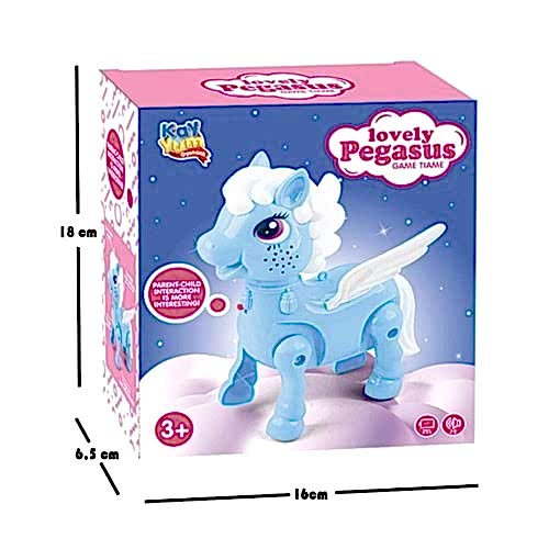 YÜRÜYEN PİLLİ AT-MAVİ 2571 *36