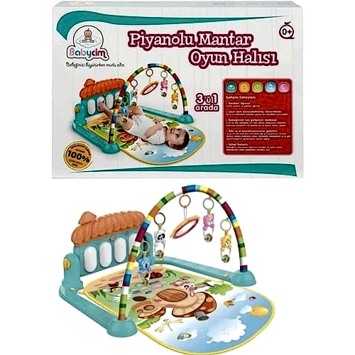 BABYCİM MANTAR PİANOLU OYUN HALISI HE03639KU *12