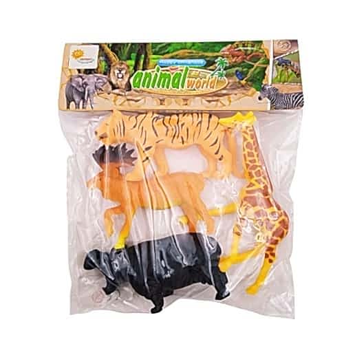 PVC BÜYÜK BOY VAHŞİ HAYVAN SETİ 4 LÜ RBX-D4 *96