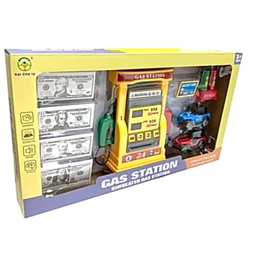 BENZİN İSTASYONU SESLİ IŞIKLI METAL ÇEKBIRAK ARABALI 2192E-27