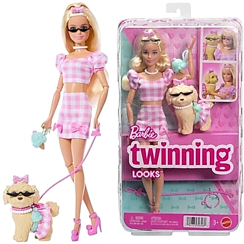 MATE BARBİE SAÇLI BEBEK VE KÖPEKÇİĞİ JFP36 *3