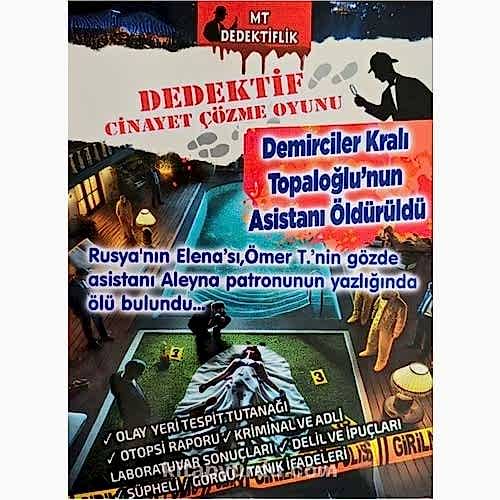 DEDEKTİF DAVA ÇÖZME OYUNU (DEMİRCİLER KRALI TOPALOĞLUNUN DAVASI)*100