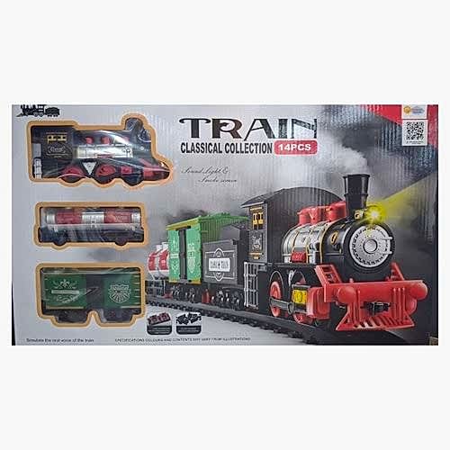 TREN 14 PARÇA IŞIKLI SESLİ DUMAN ÇIKARAN V8038 *18