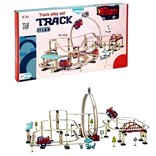 TREN SETİ TRACK CITY 161 PCS SH40601 *12